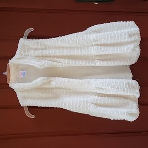 Wonder Nation White Soft Fleece Vest XL 14/16